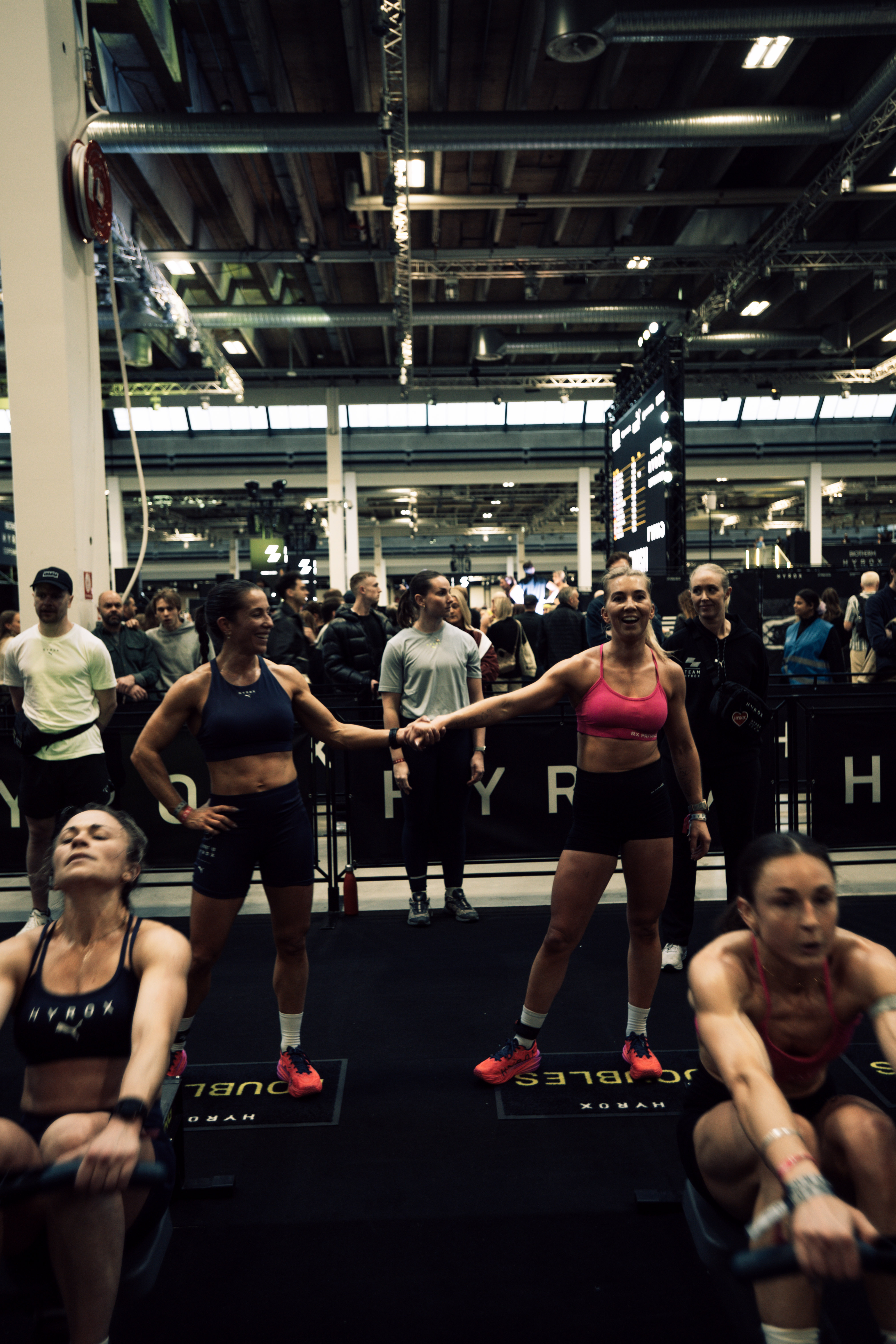 HYROX athletes competing together